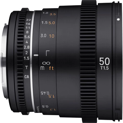 Samyang VDSLR 50mm T1.5 MK2 Cine Lens for Sony E mount